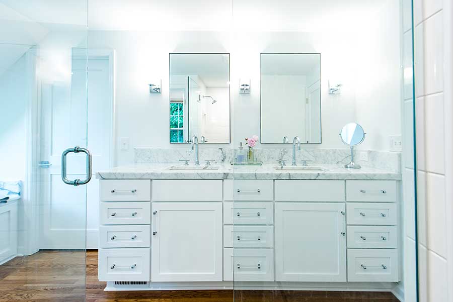 After - Interior - Bathroom Vanity with Marble Countertop