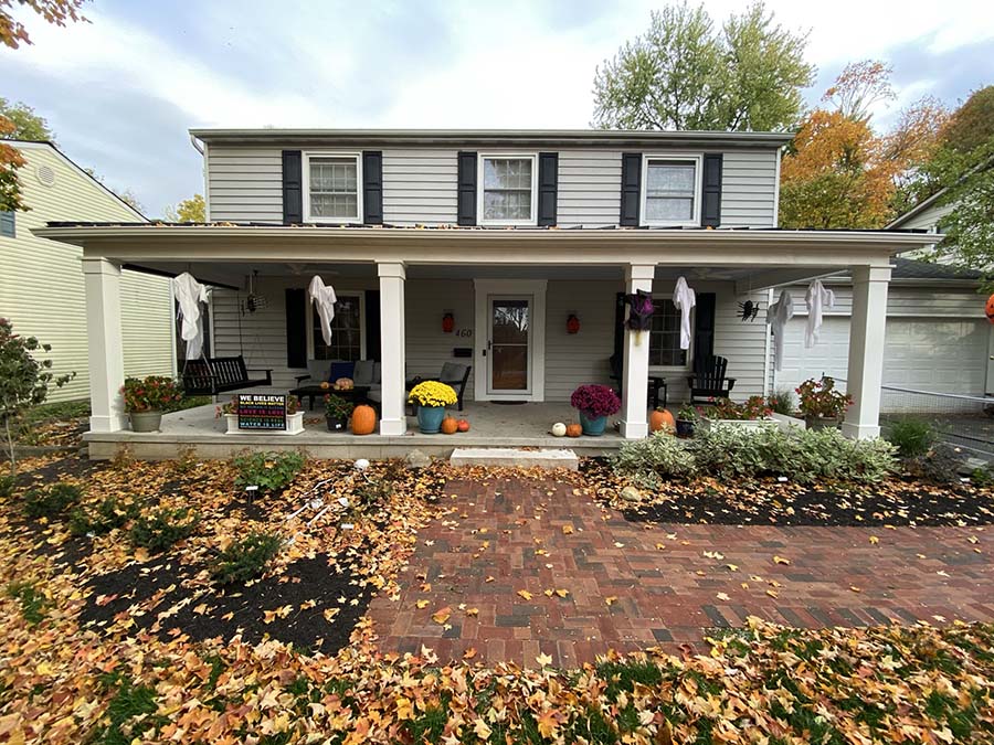 After - Beautiful Front Porch Addition