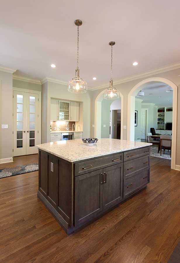 After - Updated Kitchen with Beautiful Island