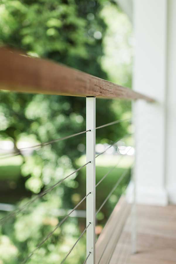 After - Exterior - Balcony with Ipe & Stainless Steel Cable Railing