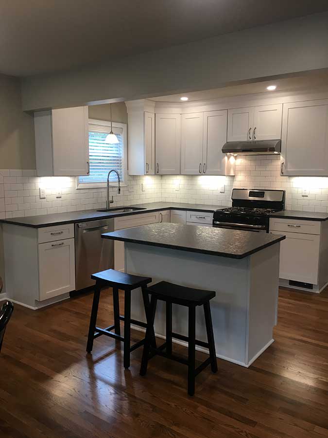 After - Kitchen with New Island