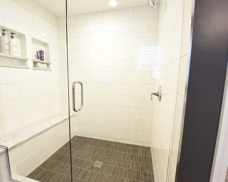 After - New Master Bathroom with Walk-in Shower