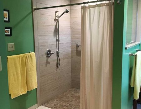 After – No Threshold Walk-in Shower After - No Threshold Walk-In Shower