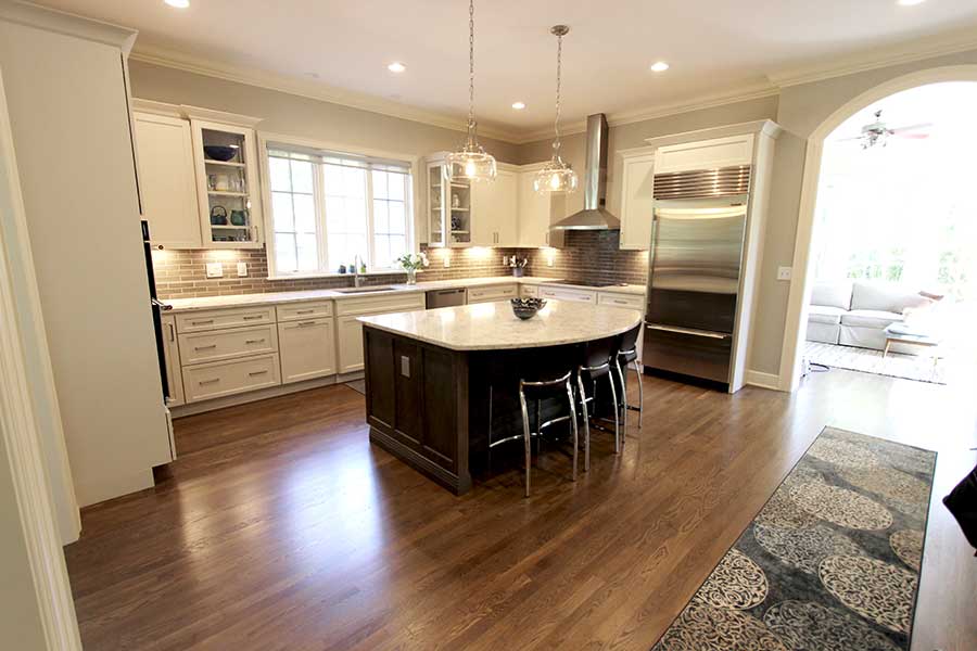 After - Updated Kitchen with Refinished Hardwood Floors