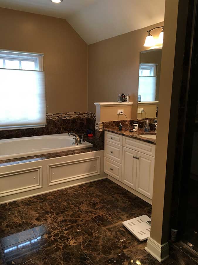 Before Before - Bathroom Vanity Cabinet Replacement