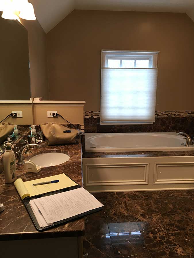Before Before - Bathroom Vanity Replacement