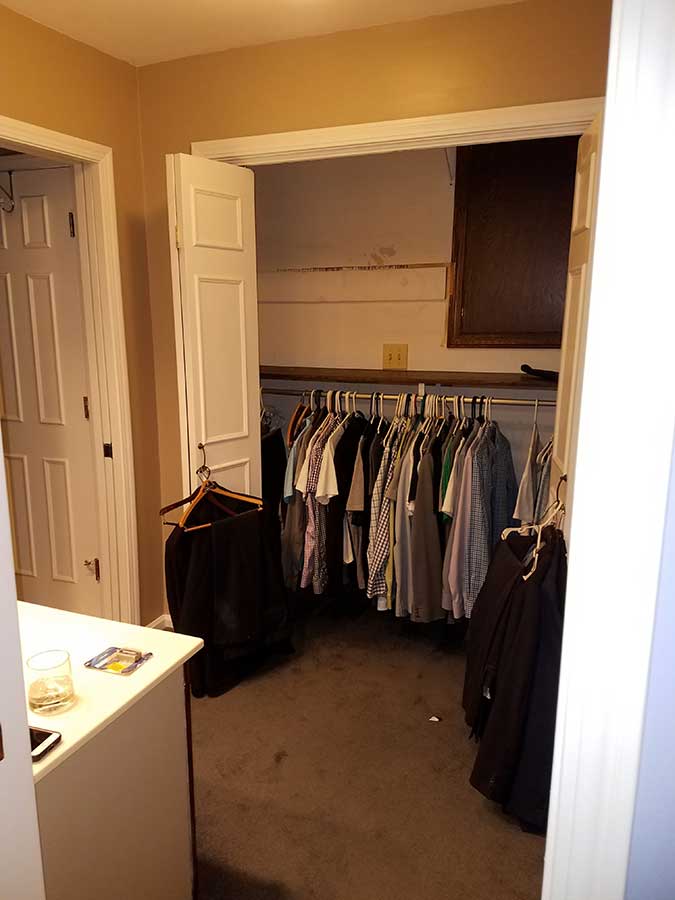 Before – Master Closet Before - Master Closet